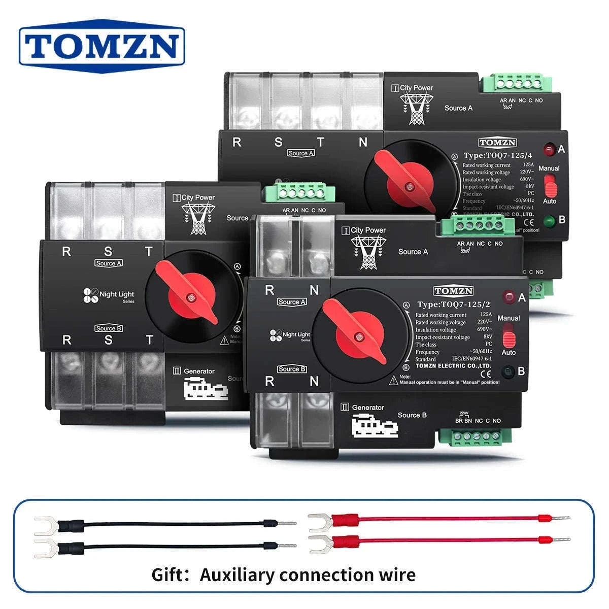 Automatic Transfer Switch for Dual Power Backup Control-125A / 4P