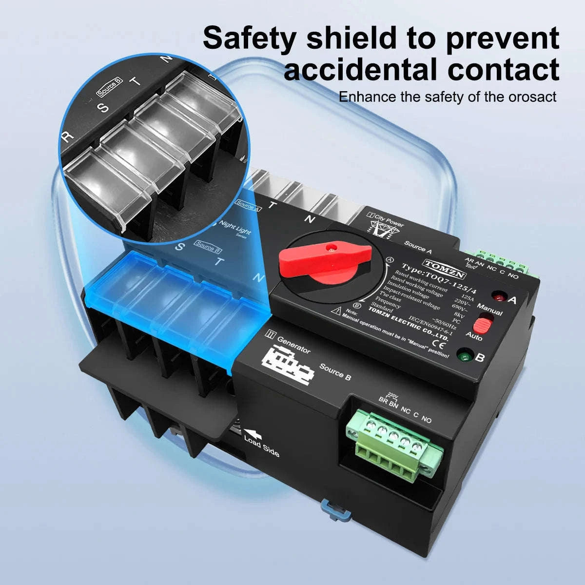 Automatic Transfer Switch for Reliable Dual Power Control-125A / 4P