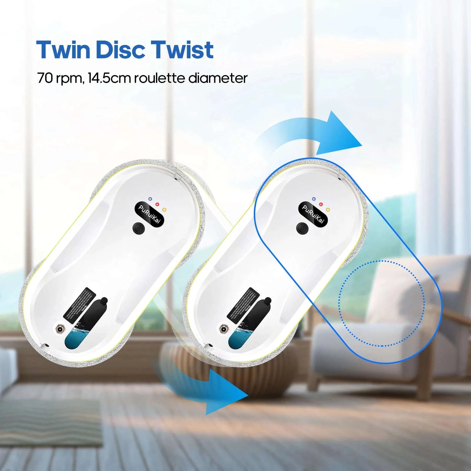 Automatic Window Cleaning Robot with Smart Water Spray-WHITE / AU / Australia|Yes