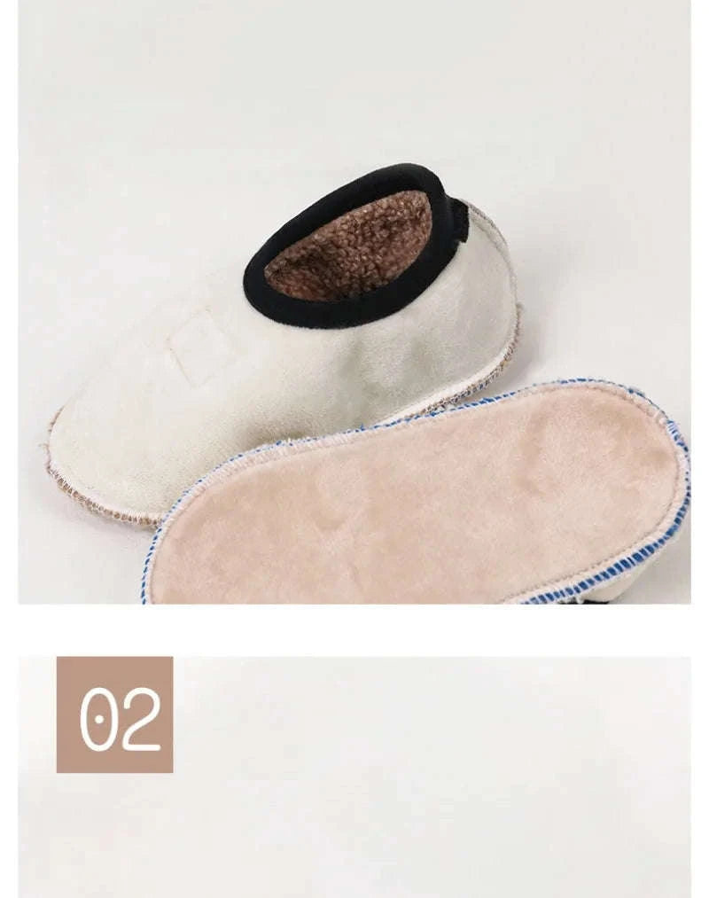 Autumn Winter Baby Slippers with Plush Anti‑Slip Comfort-02 / M(1-2Years)