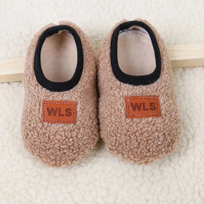 Autumn Winter Baby Slippers with Plush Anti‑Slip Comfort-02 / M(1-2Years)