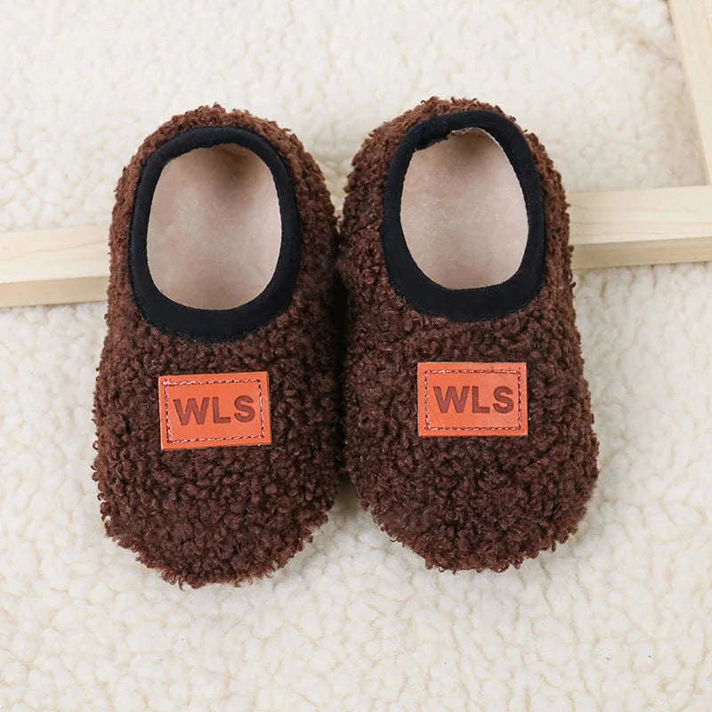 Autumn Winter Baby Slippers with Plush Anti‑Slip Comfort-02 / M(1-2Years)