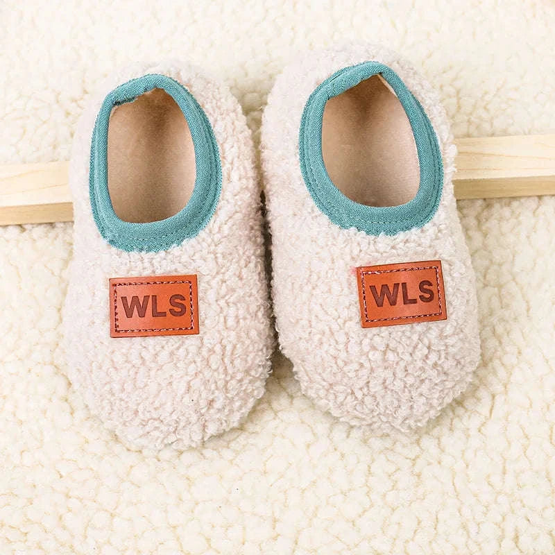 Autumn Winter Baby Slippers with Plush Anti‑Slip Comfort-02 / M(1-2Years)