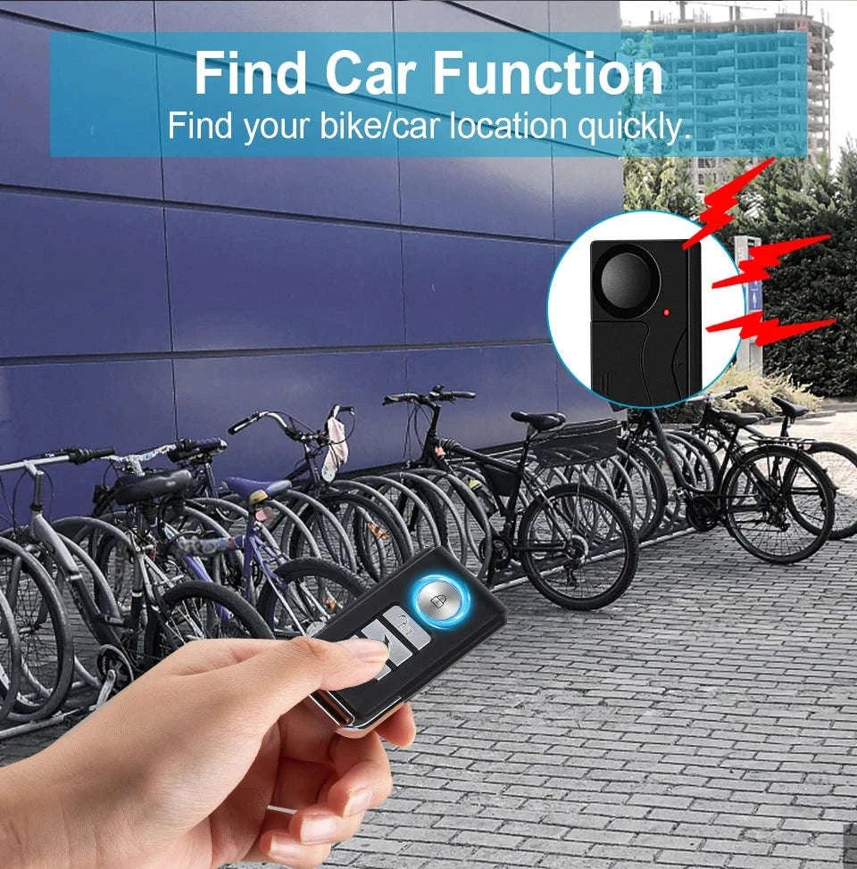 Awapow Wireless Vibration Alarm with Remote Control-2 Sets Alarm-B