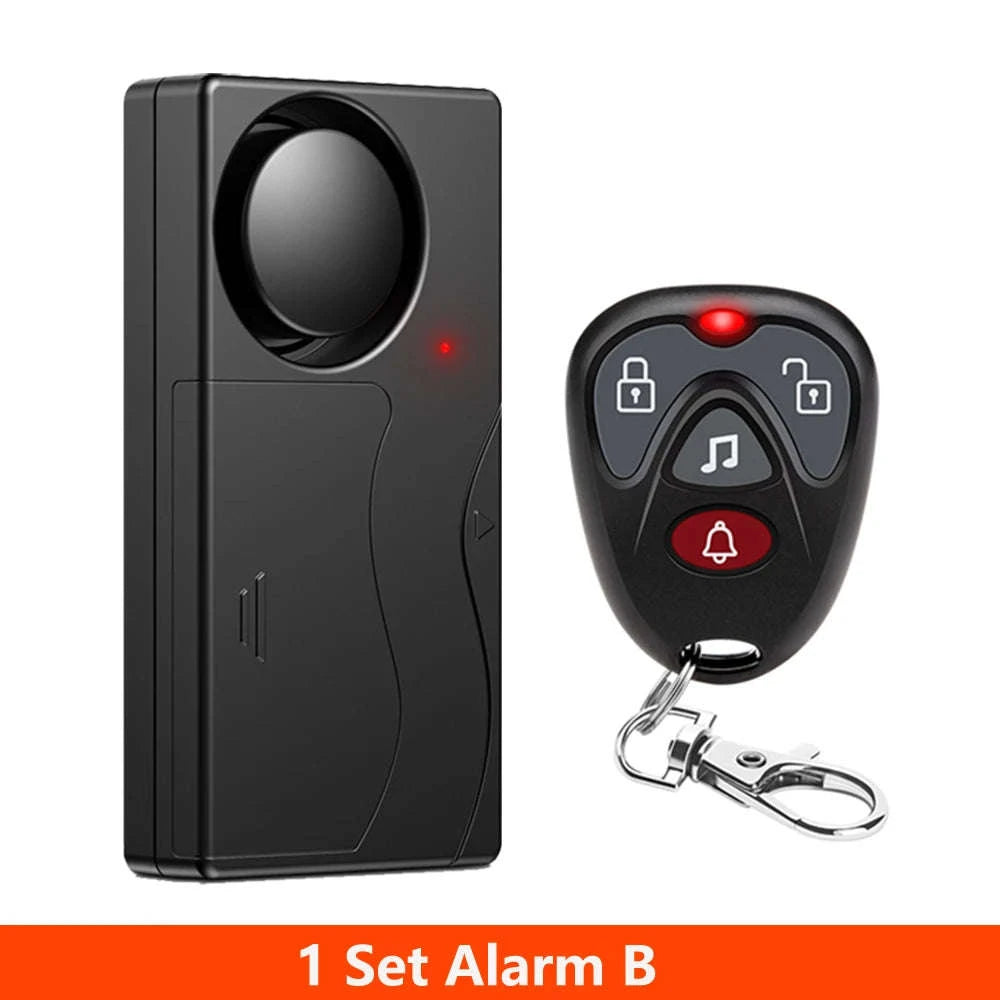 Awapow Wireless Vibration Alarm with Remote Control-2 Sets Alarm-B