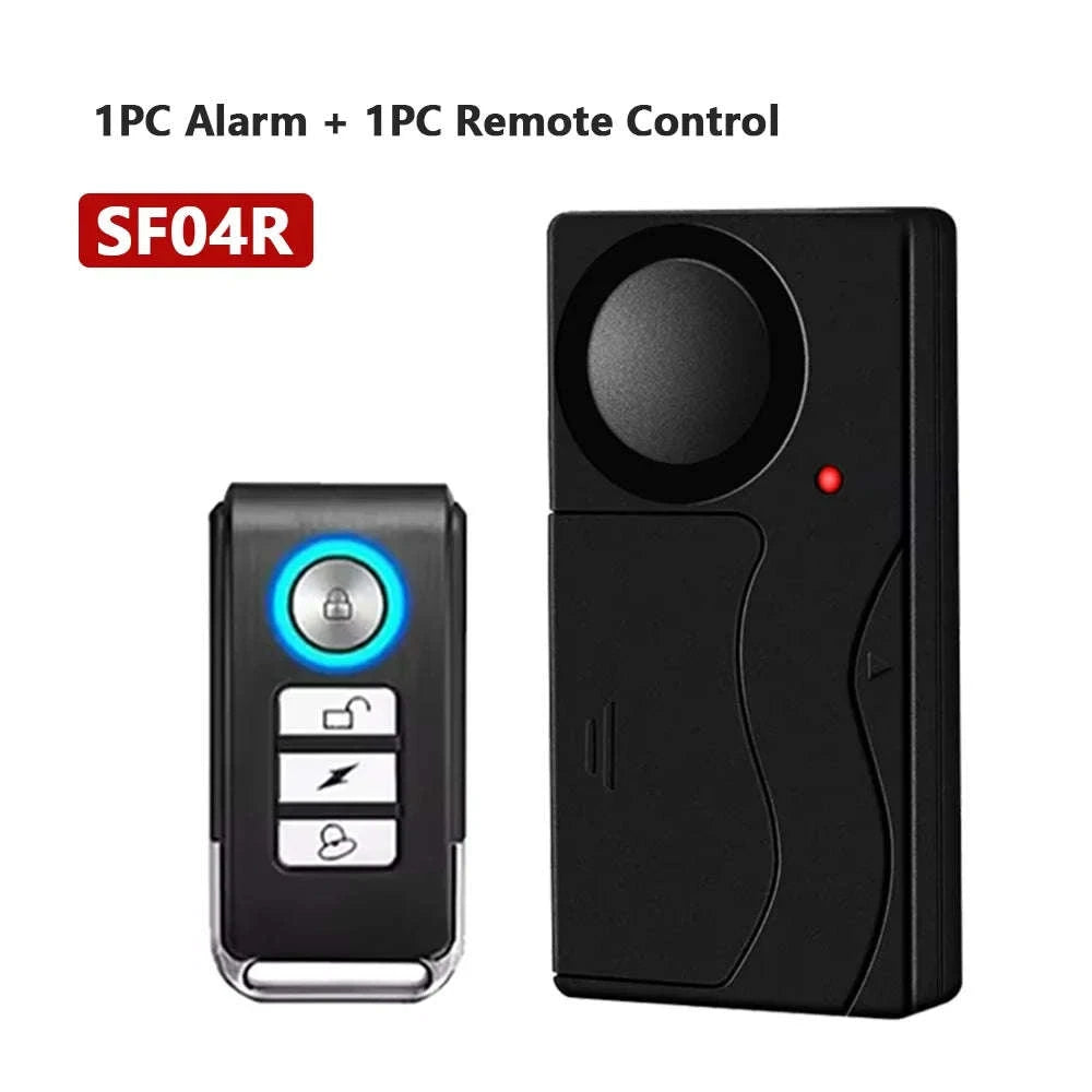 Awapow Wireless Vibration Bike Alarm with Remote Control-2PCS NEW B / United States