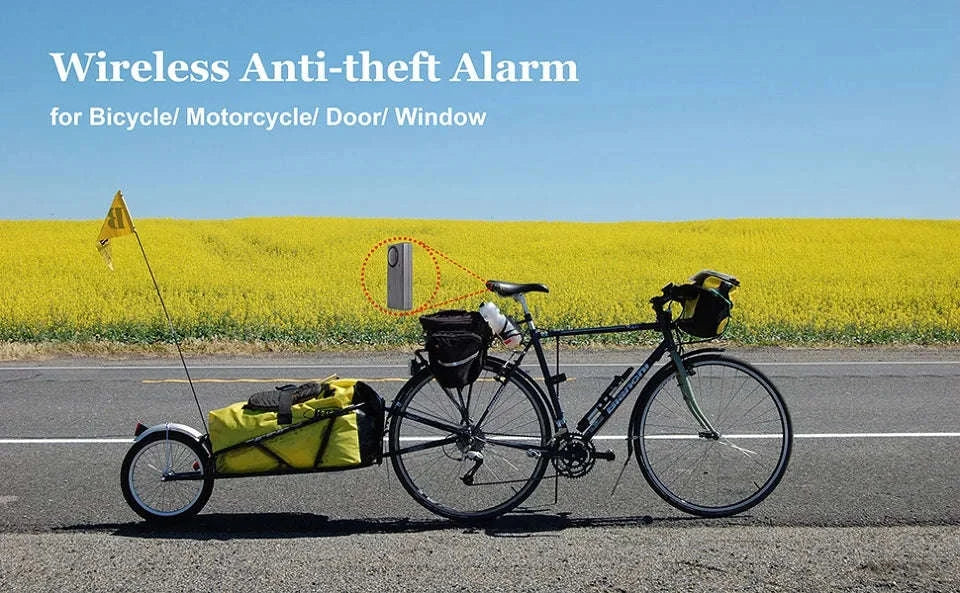 Awapow Wireless Vibration Bike Alarm with Remote Control-2PCS NEW B / United States