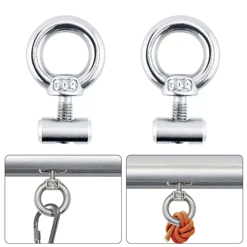 Awning Rail Stoppers for 4mm Rail, Stainless Steel, Silver-4pcs