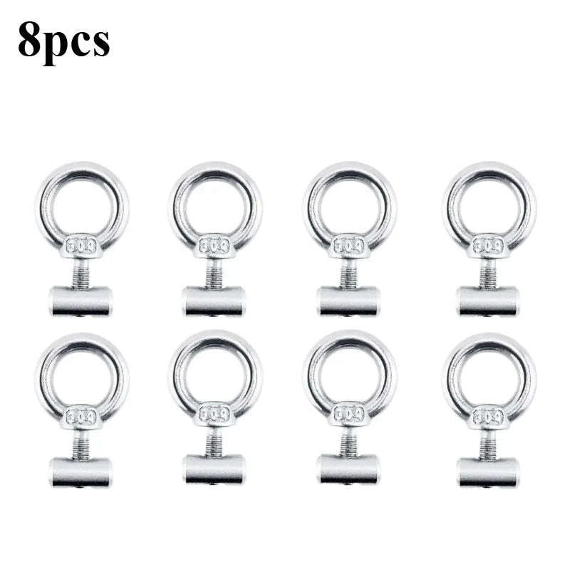 Awning Rail Stoppers for 4mm Rail, Stainless Steel, Silver-4pcs