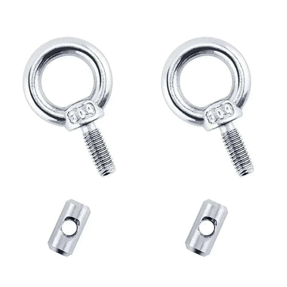 Awning Rail Stoppers for 4mm Rail, Stainless Steel, Silver-4pcs