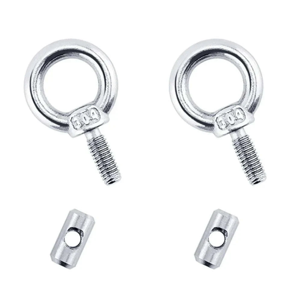 Awning Rail Stoppers for 4mm Rail, Stainless Steel, Silver-4pcs