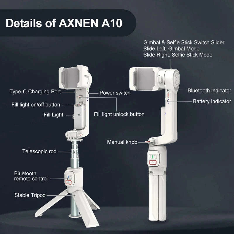 AXNEN A10 Smartphone Gimbal Stabilizer-AXNEN A10 Gimbal