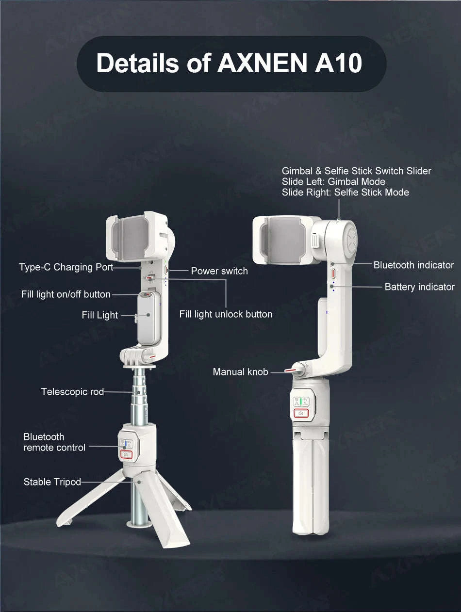 AXNEN A10 Smartphone Gimbal Stabilizer-AXNEN A10 Gimbal