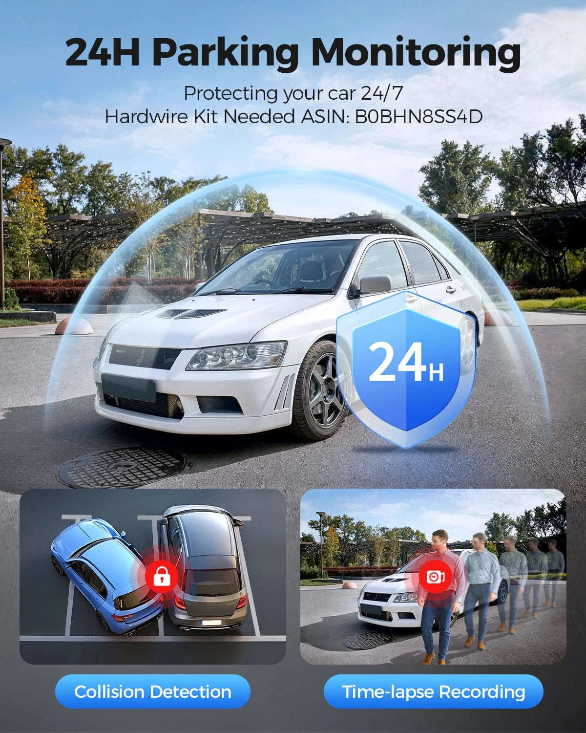 AZDOME M300S 4K + 1080P Dual Dash Cam-M300S Standard List / Free 64GB TF Card