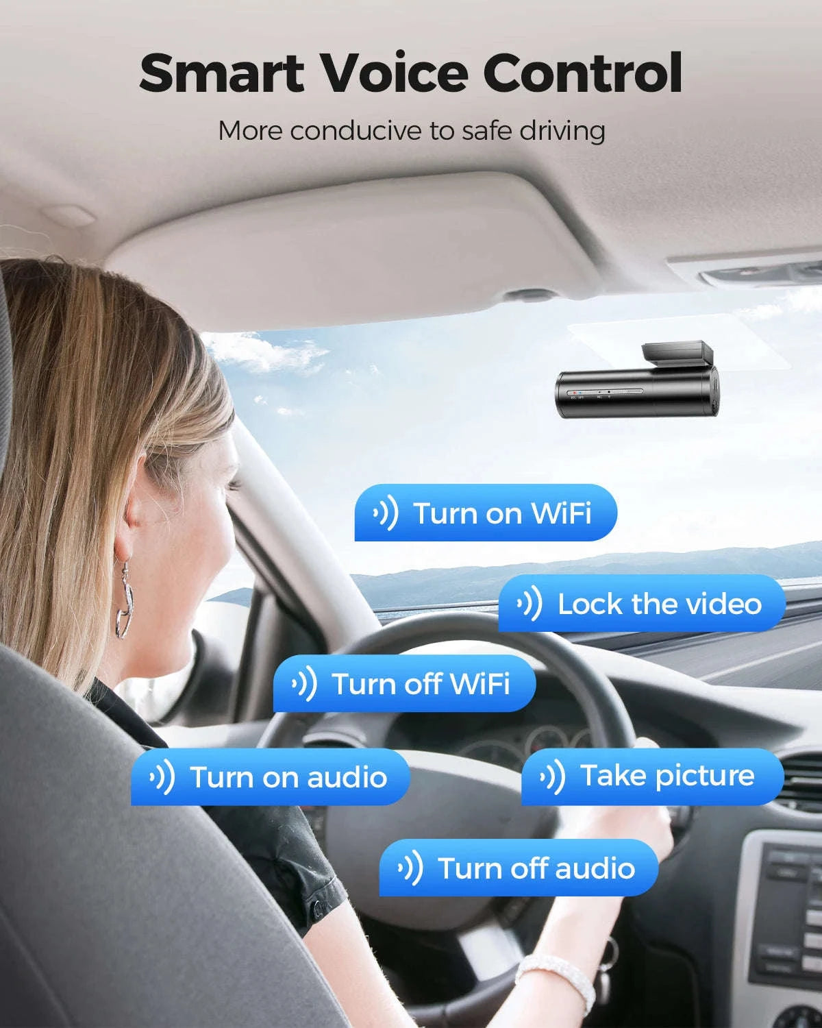 AZDOME M300S 4K + 1080P Dual Dash Cam-M300S Standard List / Free 64GB TF Card