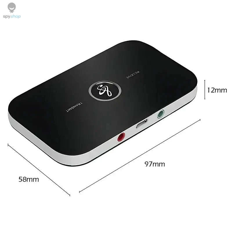B6 Bluetooth Audio Transmitter Receiver – 2‑in‑1 Wireless Adapter for Car, TV & PC-With RCA Cable