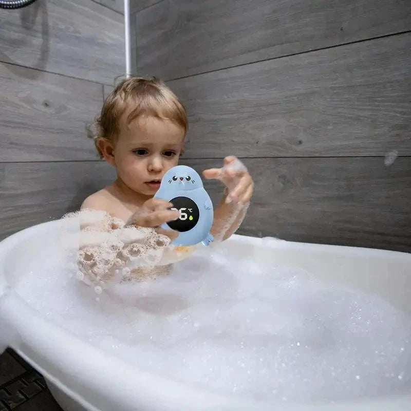 Baby Bath Thermometer with LED Temperature Monitor-BLUE / CHINA