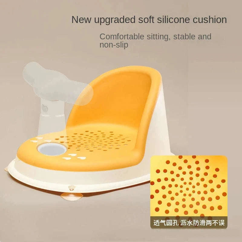 Baby Bathtub Seat for Steady, Comfortable Bath Time-Pink