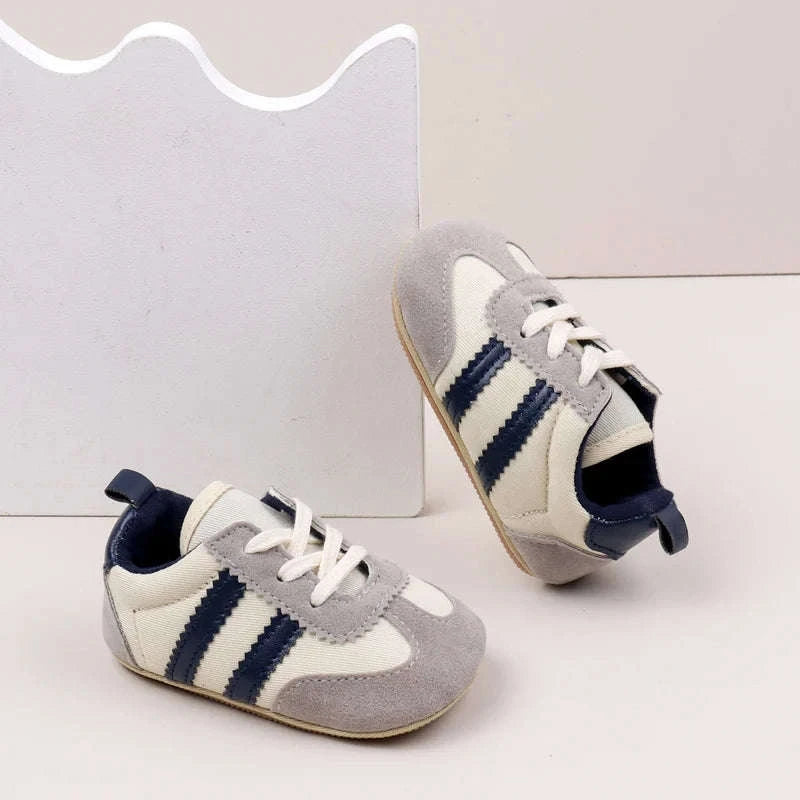 Baby Casual Sports Shoes with PVC Sole-camel / 0-6 Months