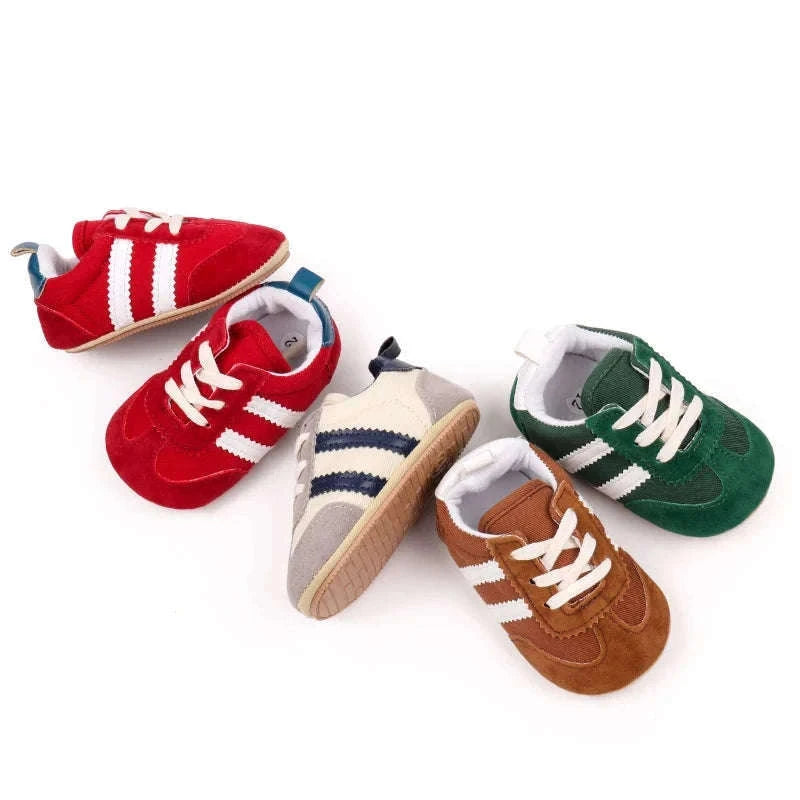 Baby First Walker Sports Shoes with Grippy PVC Sole-Red / 7-12 Months