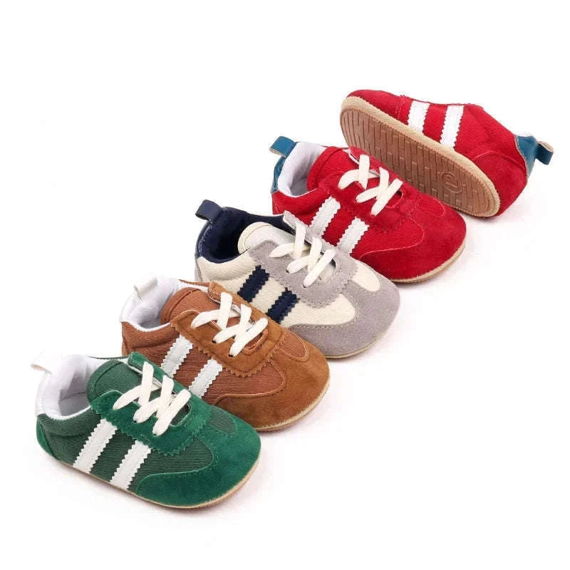 Baby First Walker Sports Shoes with Grippy PVC Sole-Red / 7-12 Months
