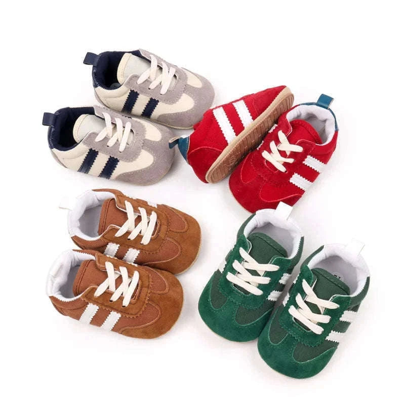 Baby First Walker Sports Shoes with Grippy PVC Sole-Red / 7-12 Months