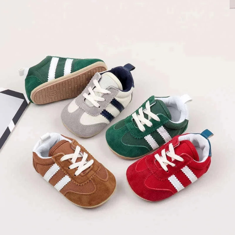 Baby First Walker Sports Shoes with Grippy PVC Sole-Red / 7-12 Months