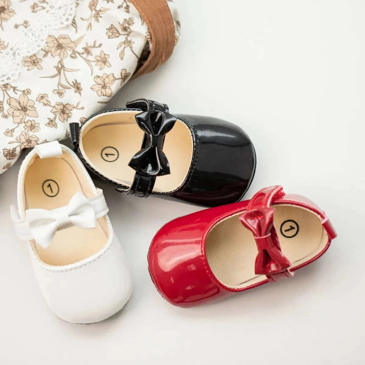 Baby Girl Dress Shoes with Bowknot Soft Sole Princess Style-black / 11