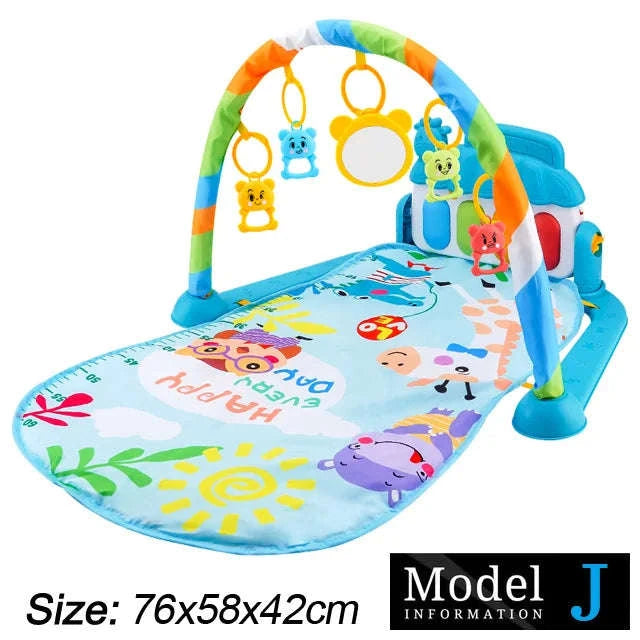 Baby Play Gym with Music Piano and Activity Toys-21