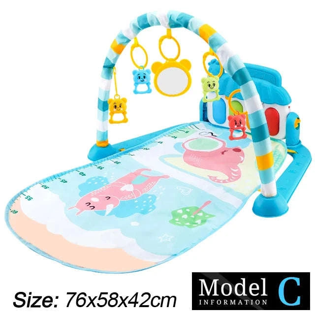Baby Play Gym with Music Piano and Activity Toys-21