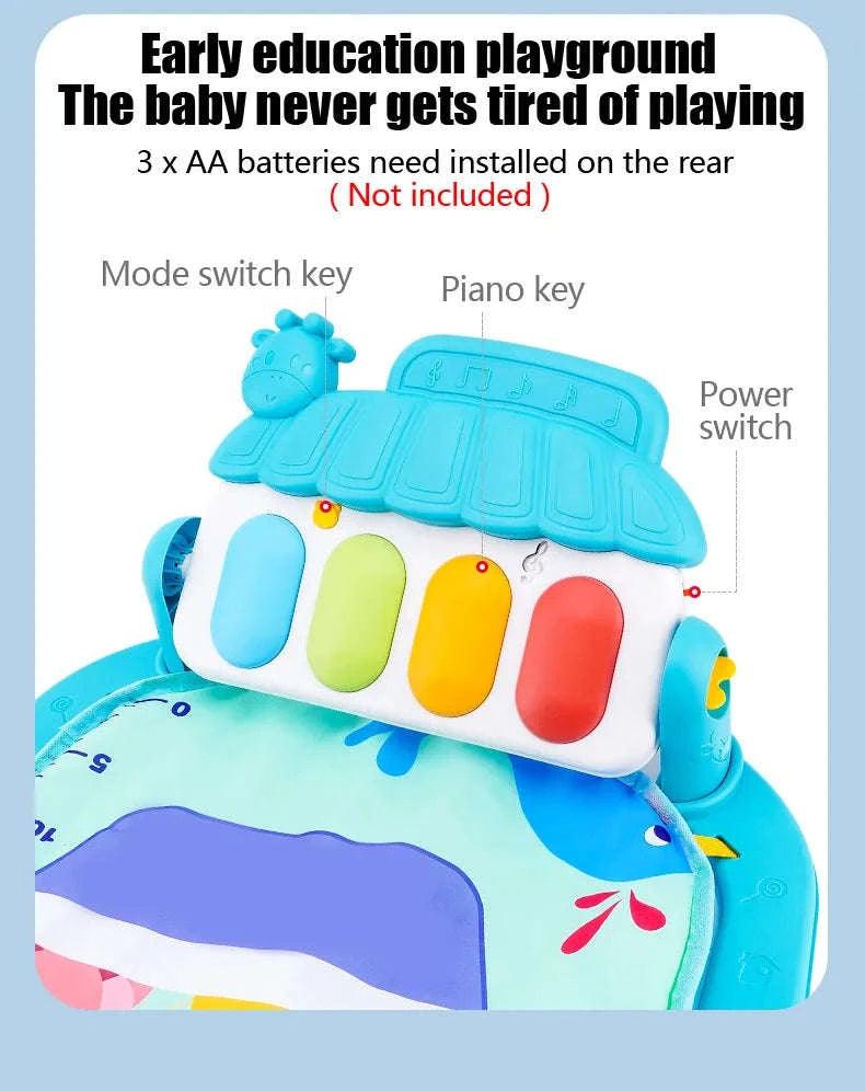 Baby Play Gym with Music Piano and Activity Toys-21