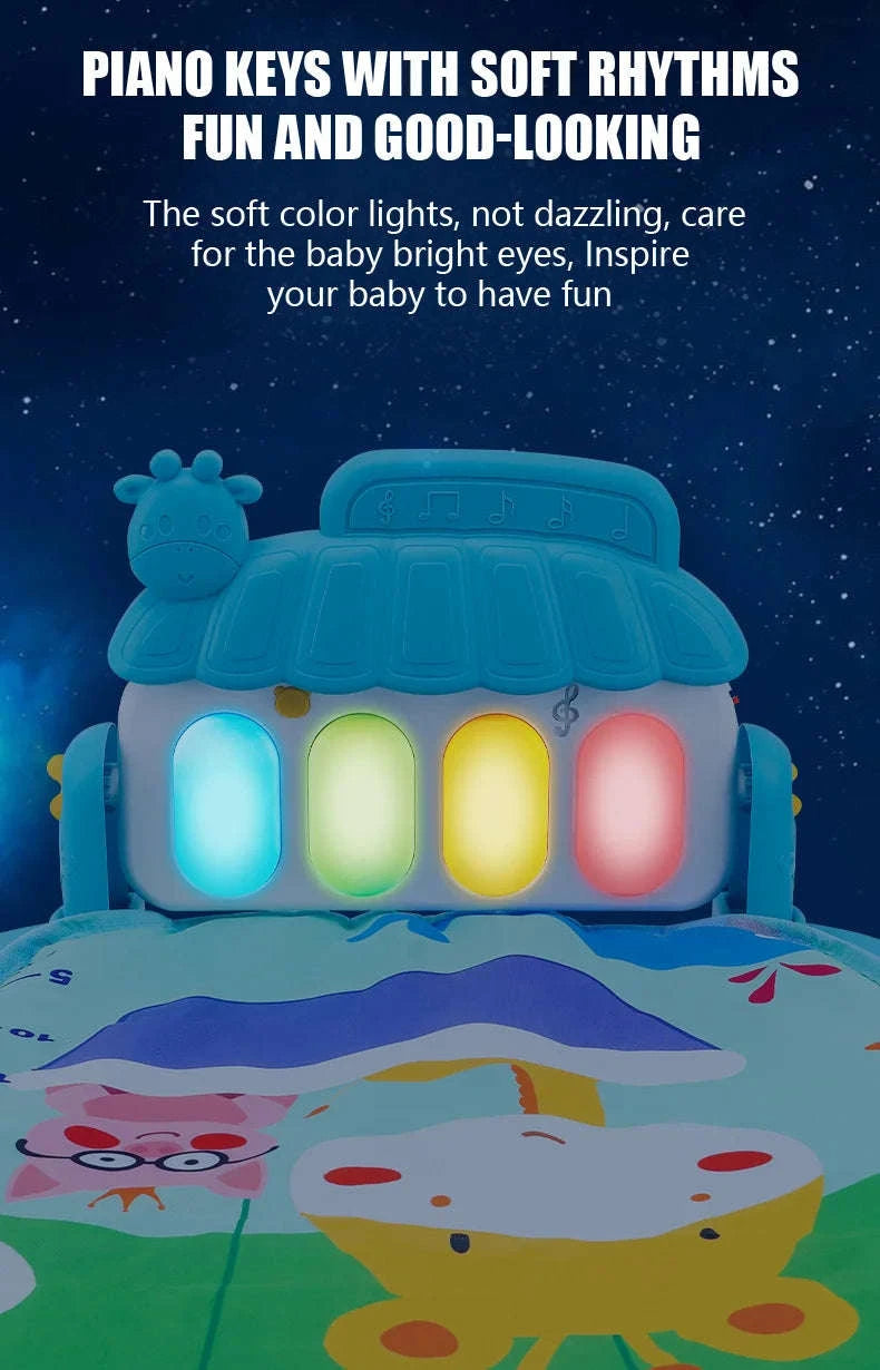 Baby Play Gym with Music Piano and Activity Toys-21