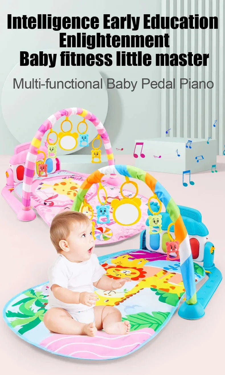 Baby Play Gym with Music Piano and Activity Toys-21