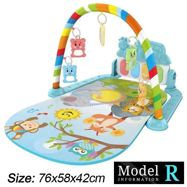Baby Play Gym with Music Piano and Activity Toys-21