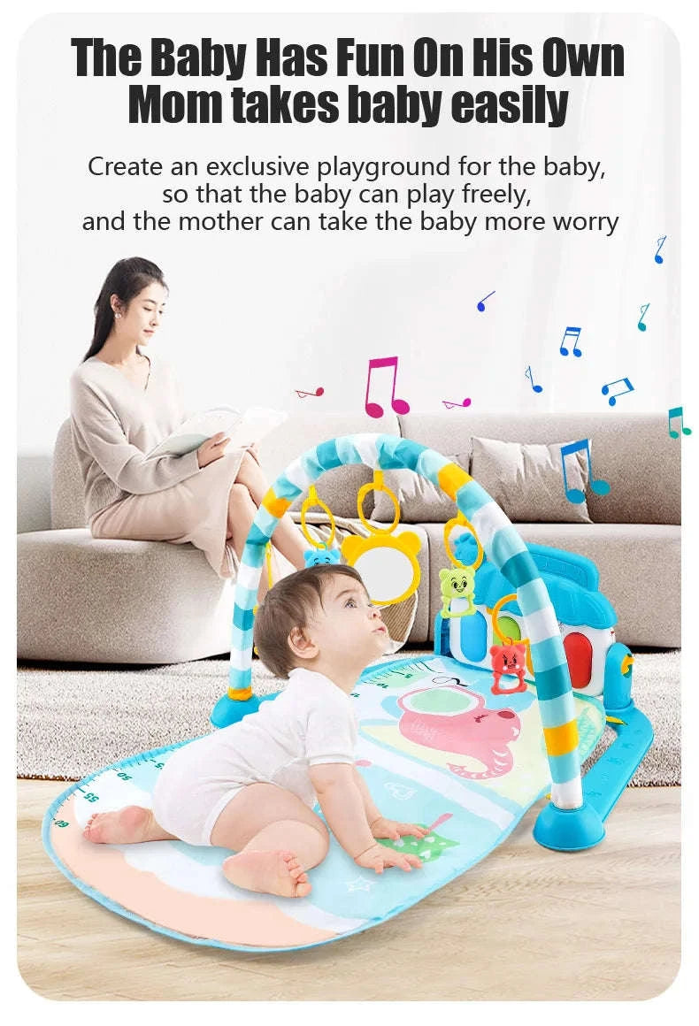 Baby Play Gym with Music Piano and Activity Toys-21
