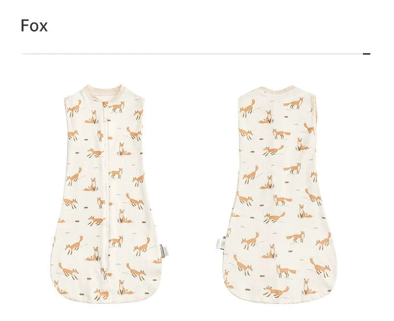 Baby Sleeping Bag Newborn Swaddle Thin Cotton Sack-dandelion / 65cm(3-6M)