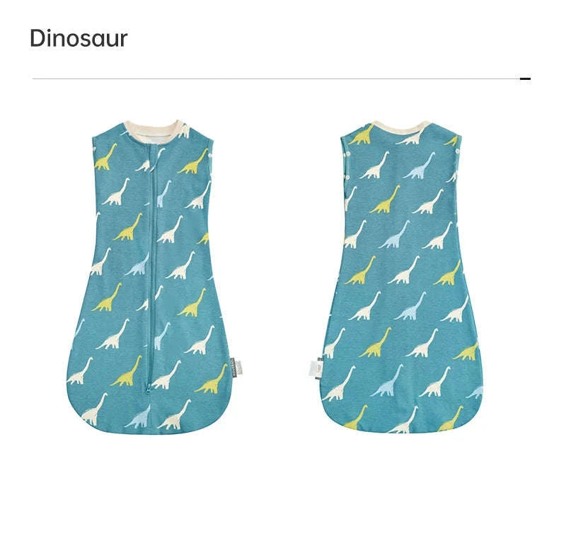 Baby Sleeping Bag Newborn Swaddle Thin Cotton Sack-dandelion / 65cm(3-6M)