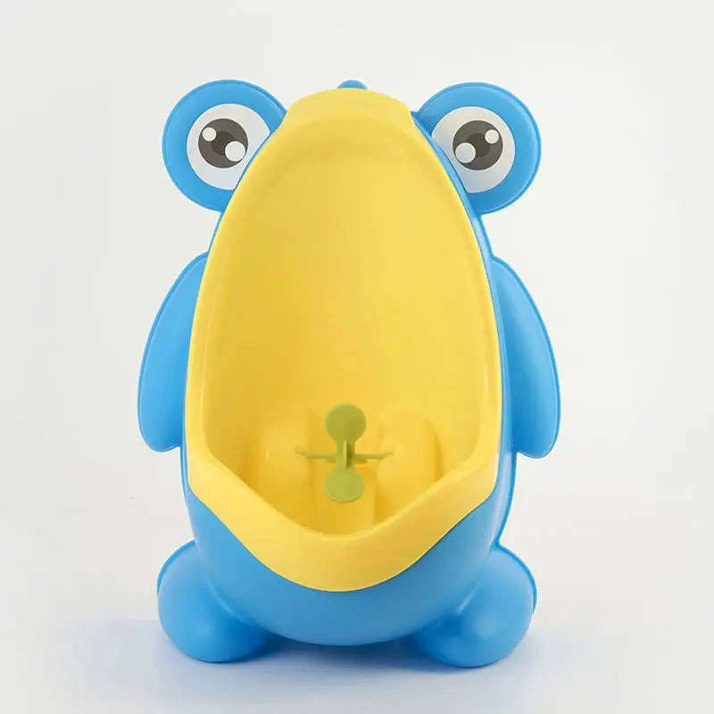 Baby Standing Potty Frog-Shaped Wall-Mounted Training Urinal-Blue