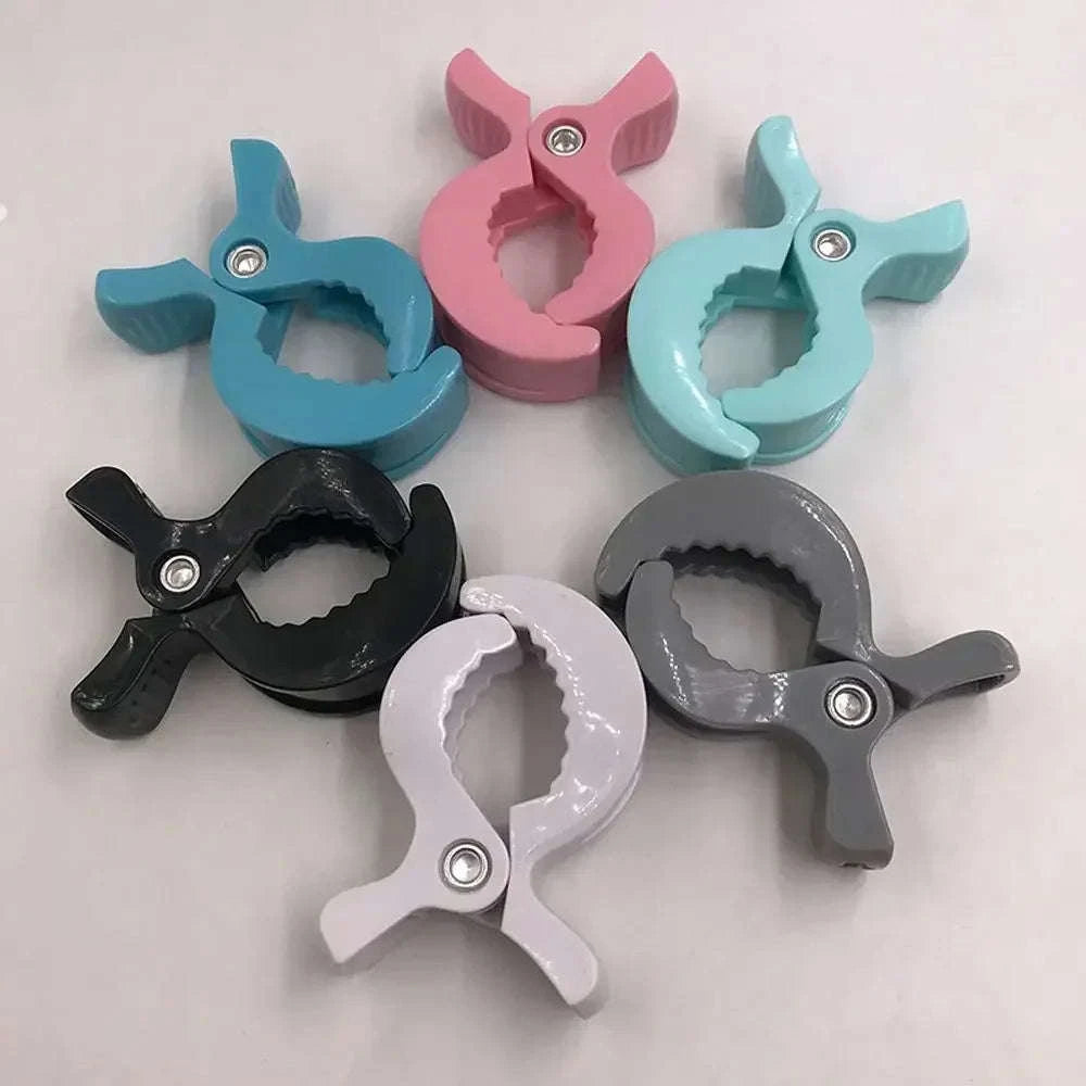 Baby Stroller Hook Clips Set-Pink-2Pcs