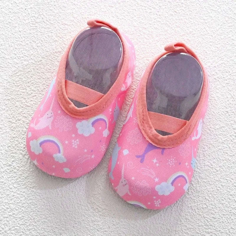 Baby & Toddler Water Shoes Aqua Socks-F12956LBL / 6-12 Months