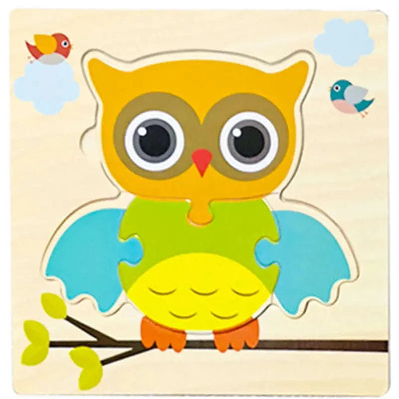 Baby Wooden 3D Puzzle Animal Tangram Toy-AV-18