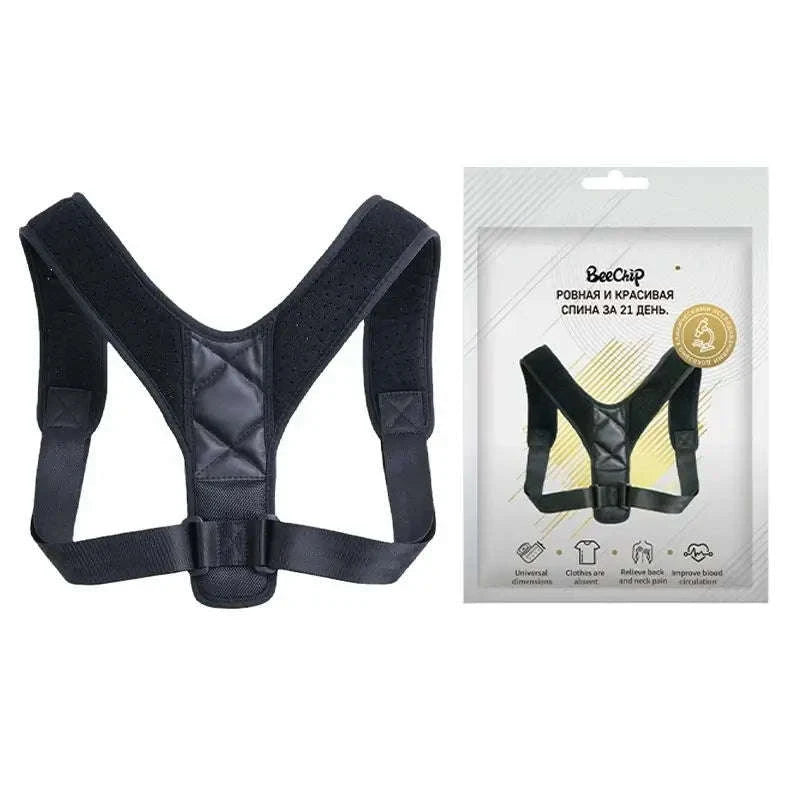 Back Posture Correction Belt for Daily Support and Alignment-United States / black