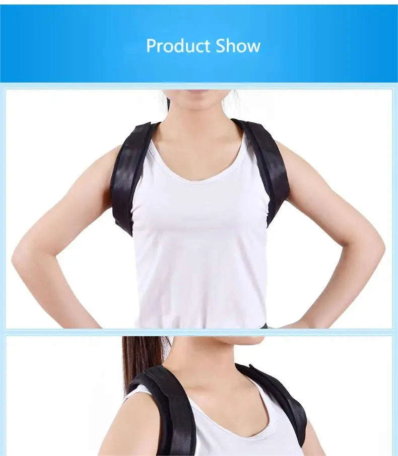 Back Posture Correction Belt for Daily Support and Alignment-United States / black