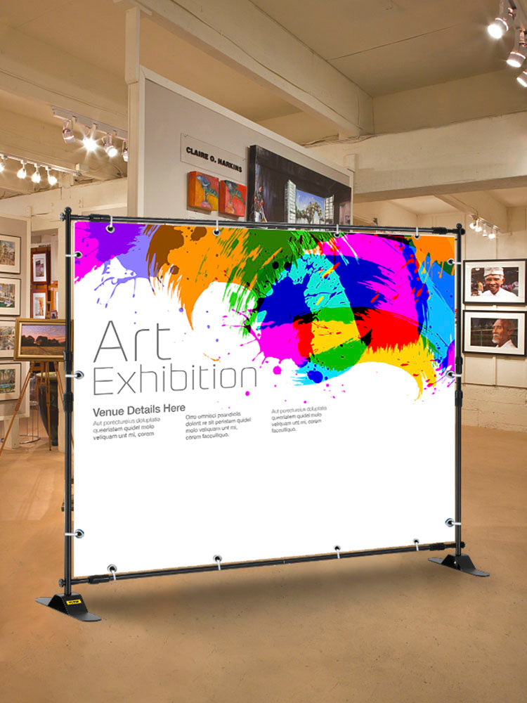 Adjustable Backdrop Stand 8x8FT / 10x8FT for Events & Photography