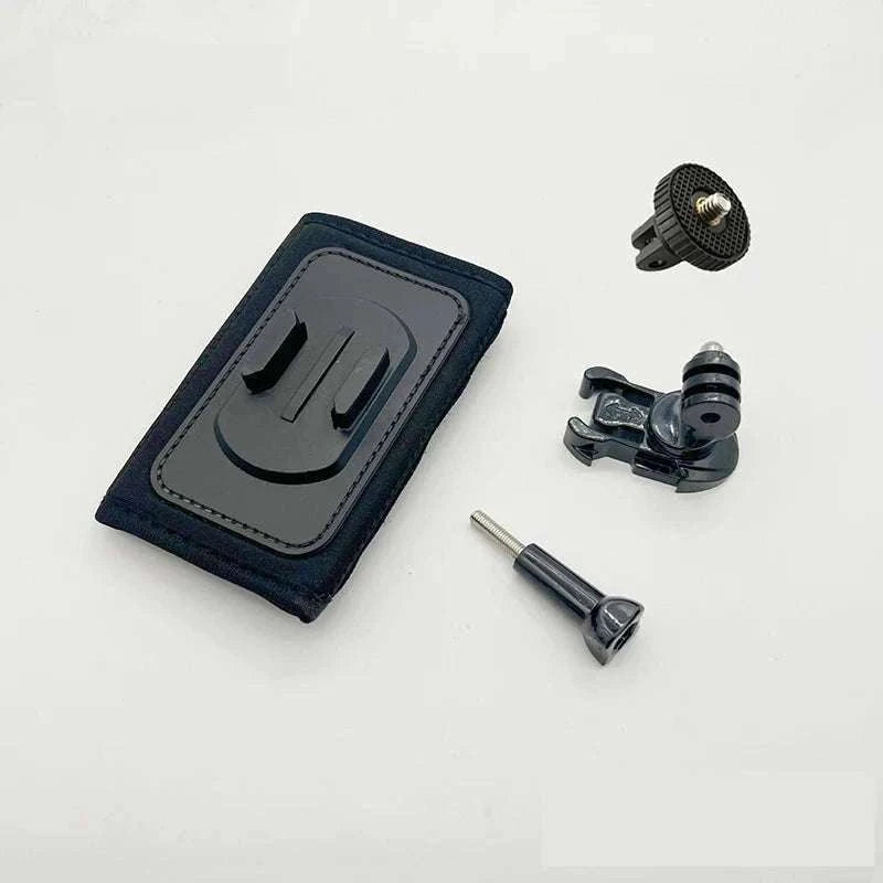 Backpack Mount Support for GoPro and Action Cameras-black color