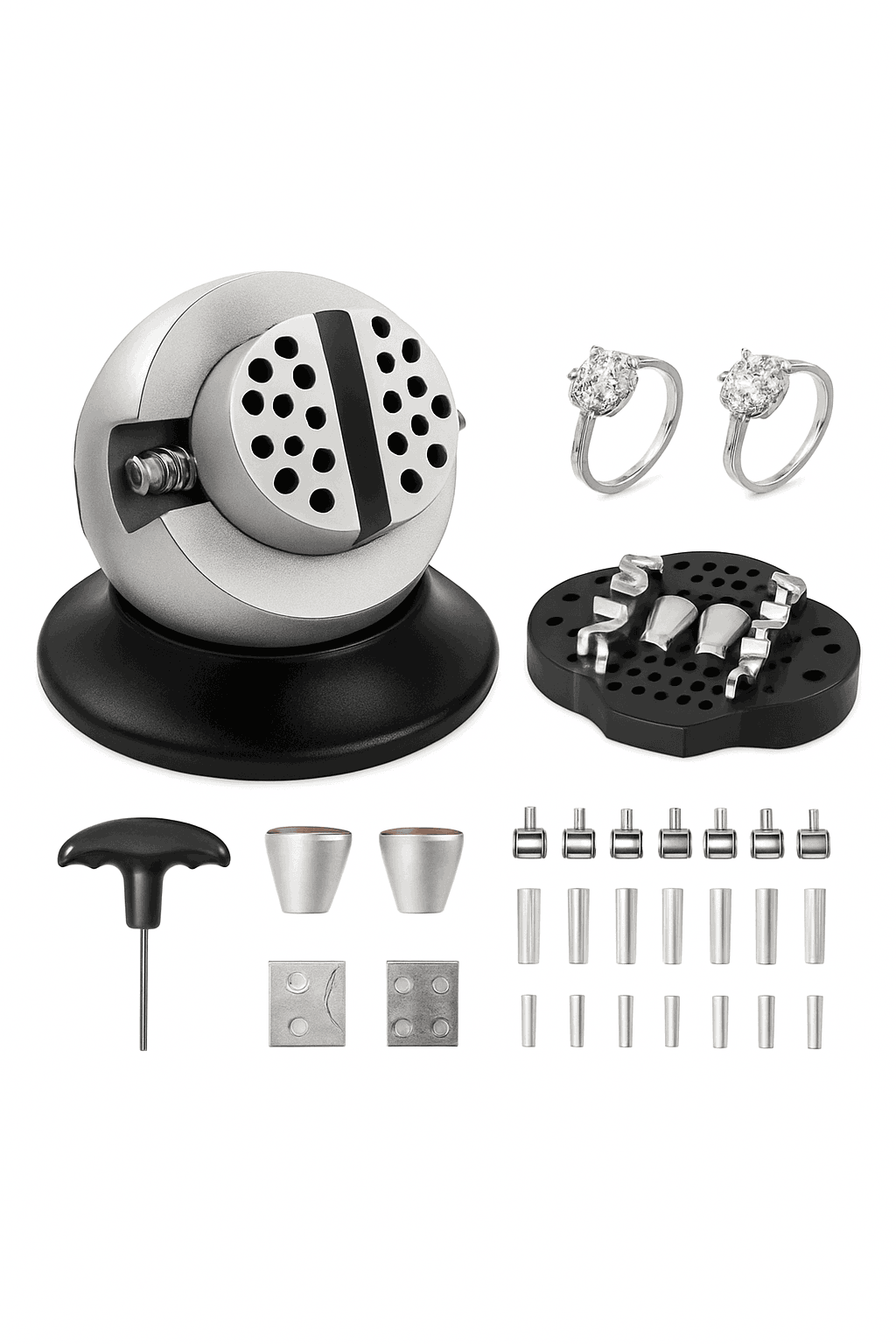 Ball Vise Engraving Block with 360° Rotation for Jewelry Work-3in 70PCs / United States