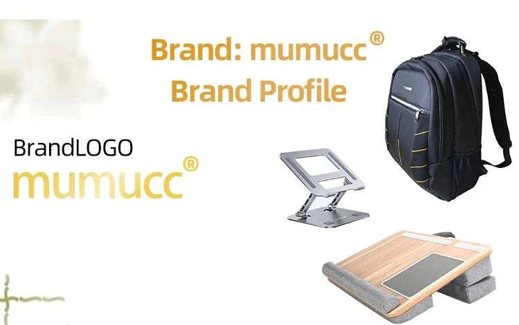 Bamboo Laptop Desk with Mouse Pad & Anti-Slip Grooves-D-66 COFFEE