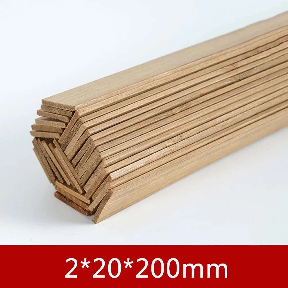 Bamboo Wood Model Material Set for DIY Crafting-5x5x200 SW84585-05