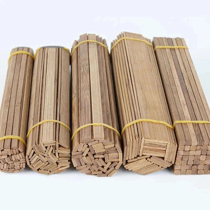 Bamboo Wood Model Material Set for DIY Crafting-5x5x200 SW84585-05