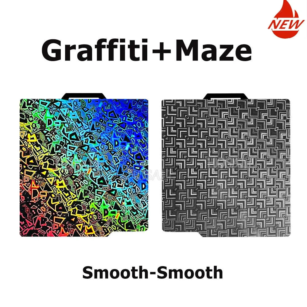 BambuLab 257×257 mm Double-Sided Spring Steel Build Plate-PEOPET